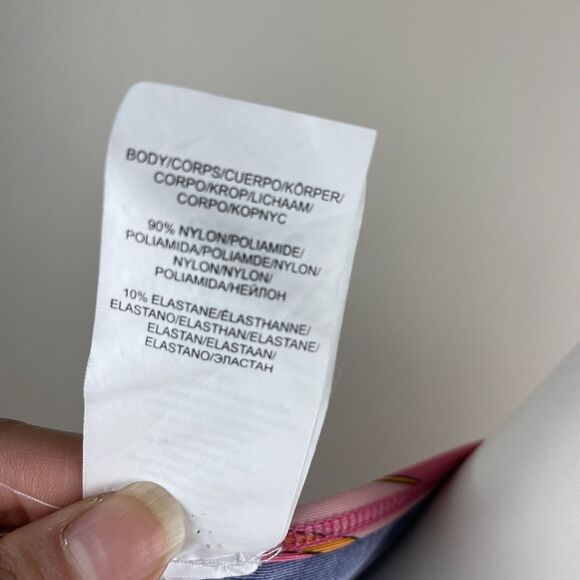 Trina Turk M Breeze Floral Swimsuit Jersey Cover Up Retro Caftan Tunic Dress - Picture 10 of 12